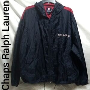 SALE!!Chaps Ralph Lauren Vintage Zip Up Windbreaker Made In Russia Sz.L (BX85)